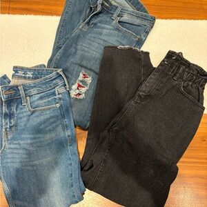 GAP Women's Skinny Jeans in Blue and oak and fort in Black